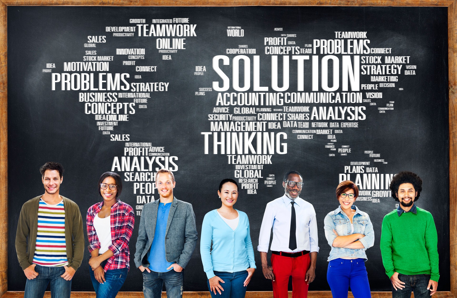 Solution Solve Problem Strategy Vision Decision Concept